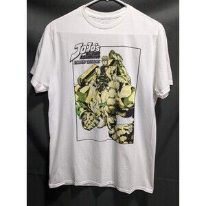 JoJo's Bizarre Adventure Stardust Crusaders White Graphic Tee Men Size Medium